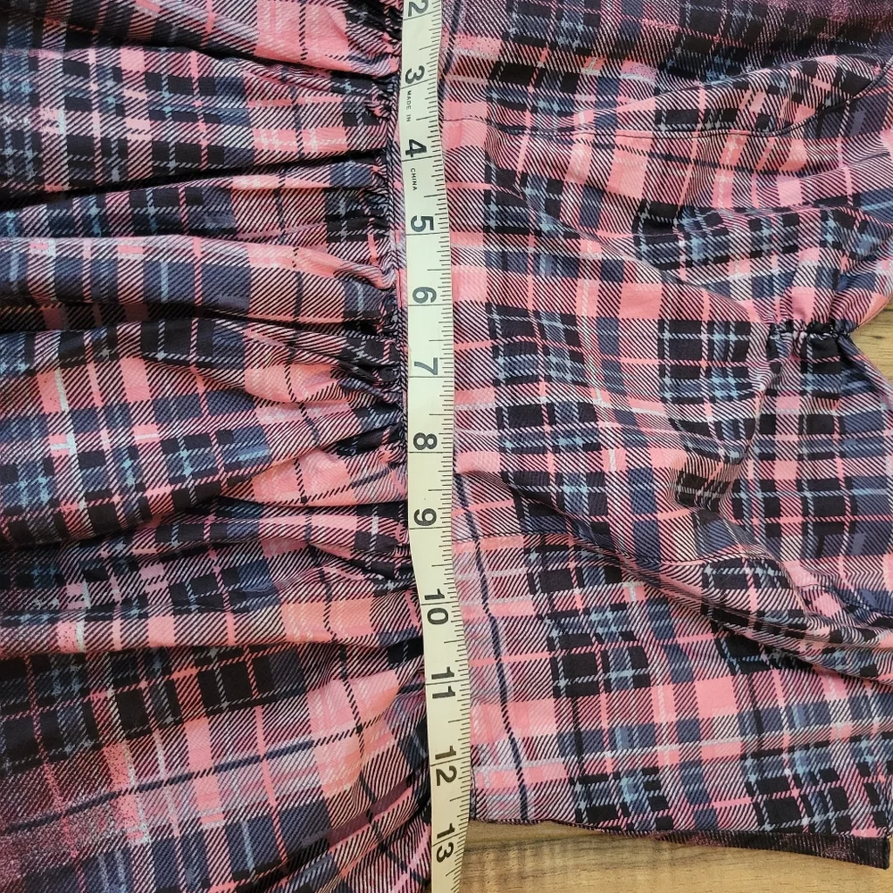 Hell Bunny Plaid & Floral vintage style dress S/XS - Picture 4 of 7